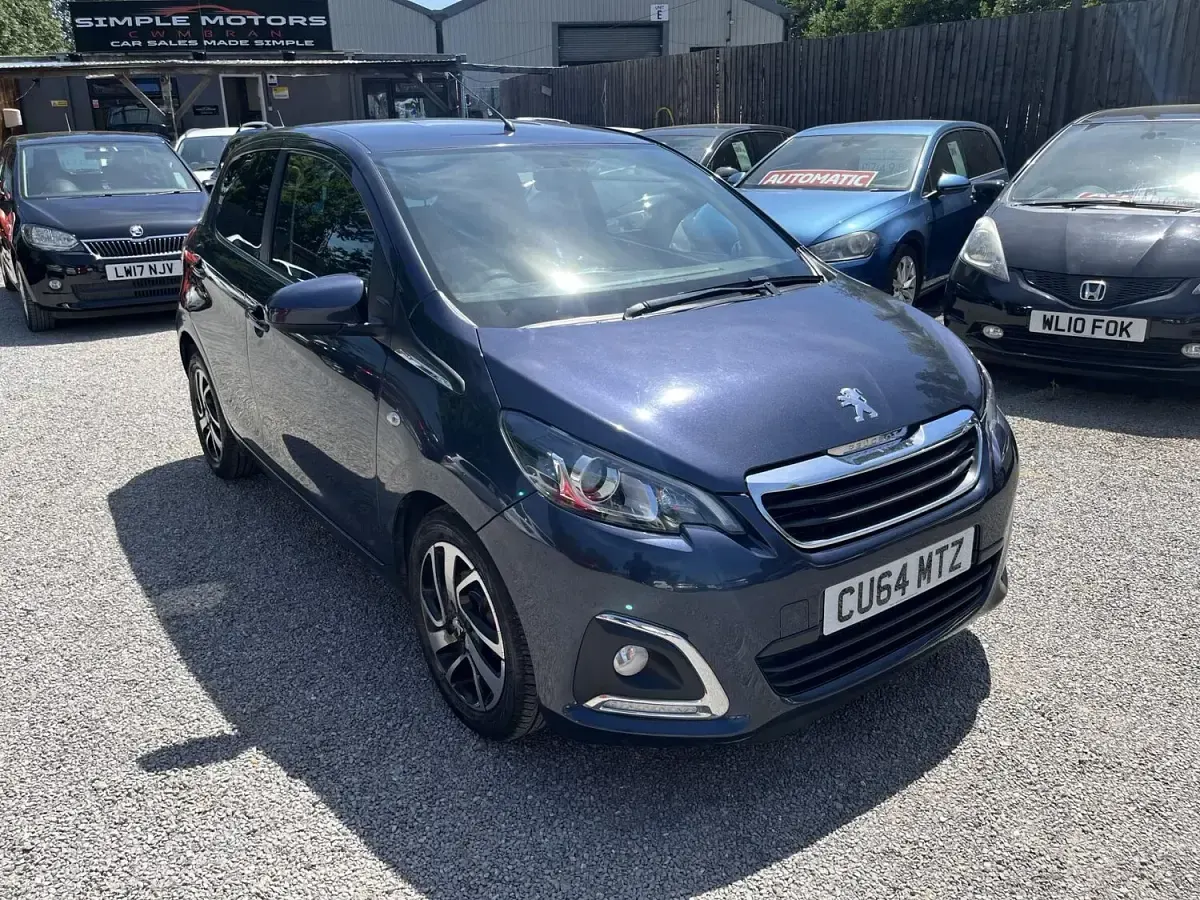 Used Peugeot 108 Allure 82 HP (60 kW) 2014 Blue Hatchback