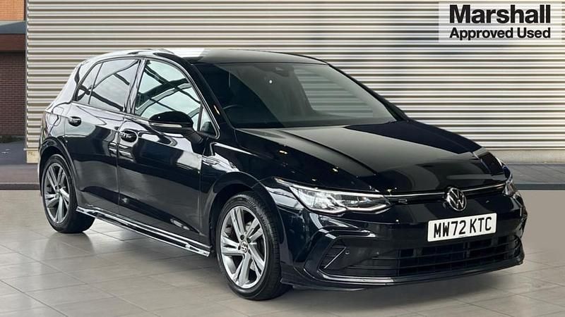 Black Used 2022 VW Golf VIII R-line Hatchback | £18,480 (Fair price) - Image 1/4