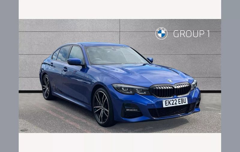 Blue Used 2022 BMW 320e M Sport Sedan | £28,495 (Fair price) - Image 1/4
