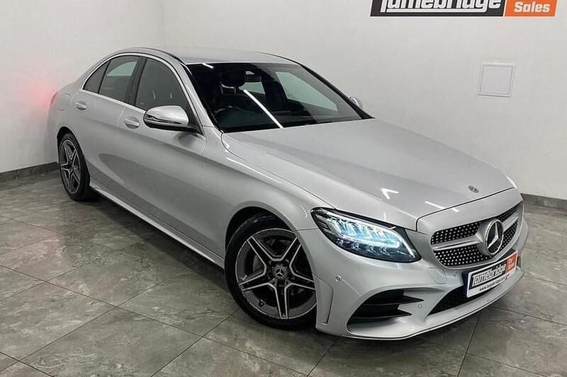 Silver Used 2018 Mercedes C220 AMG line Sedan | £11,395 (Fair price) - Image 1/1
