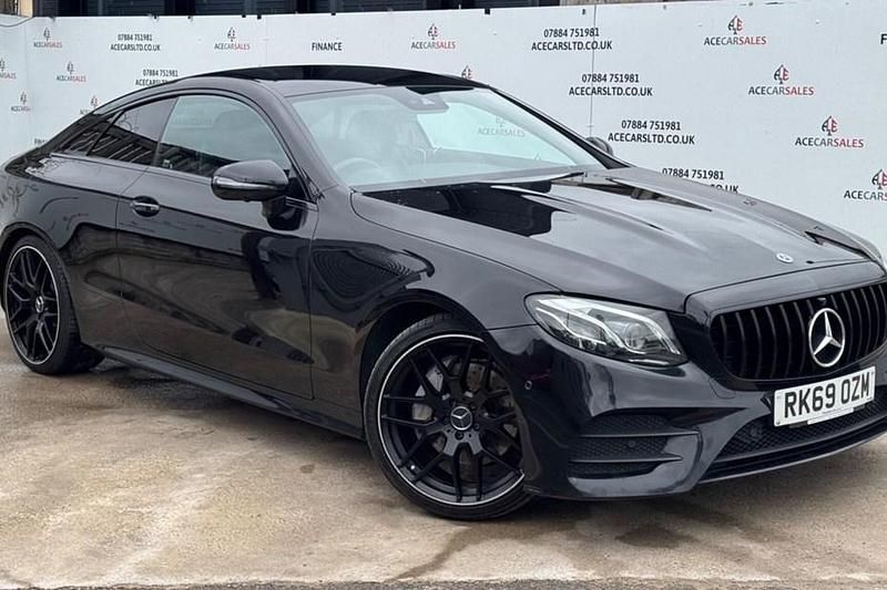 Used Mercedes E220 AMG line 194 HP (142 kW) 2019 Black Coupe