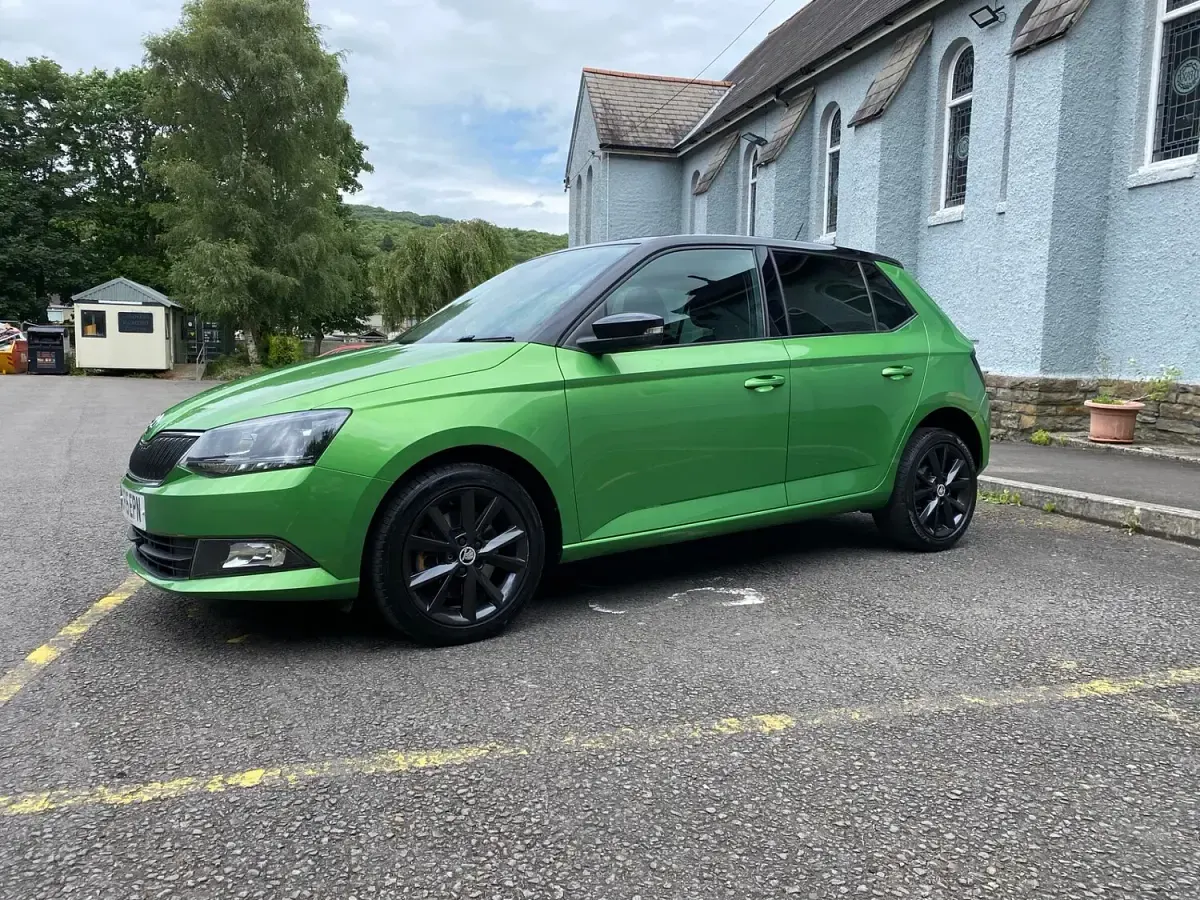 Used Skoda Fabia SE L 105 HP (77 kW) 2015 Green Hatchback