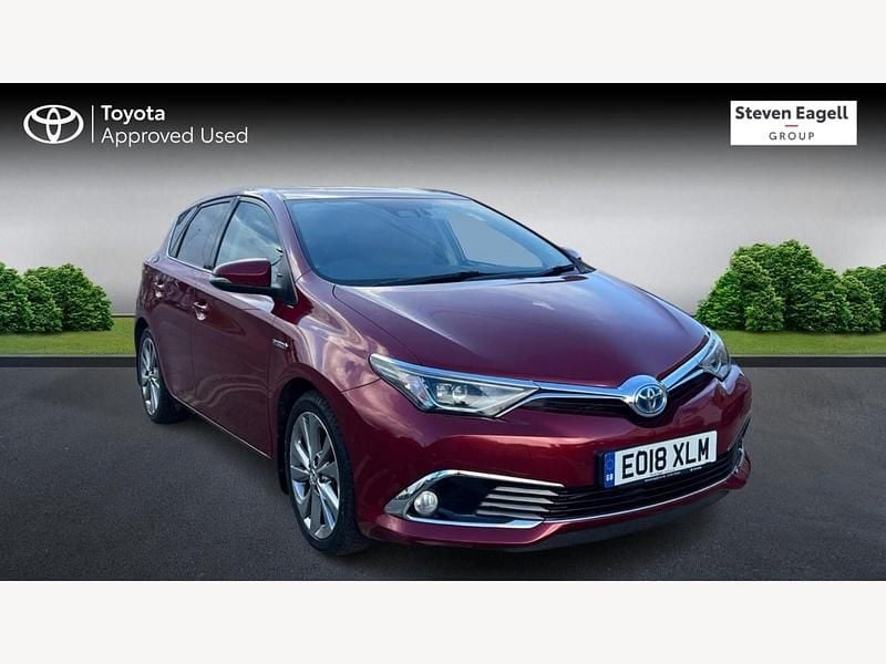 Used Toyota Auris Hybrid 136 HP (100 kW) 2018 Red Hatchback
