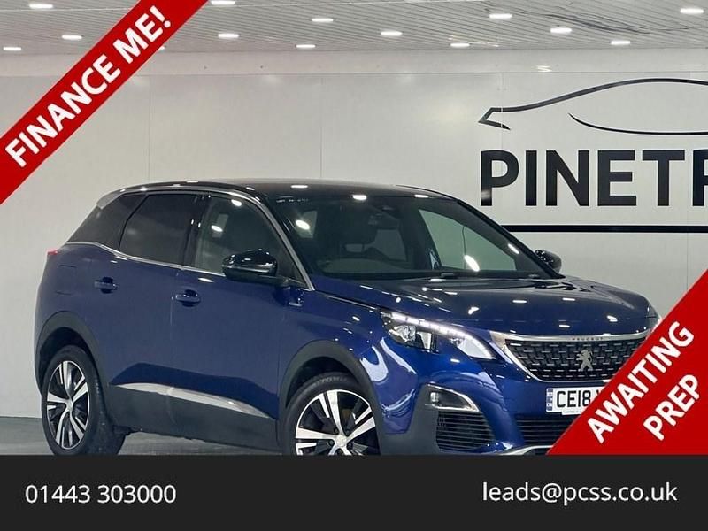 Used Peugeot 3008 GT-line 130 HP (95 kW) 2018 Blue SUV