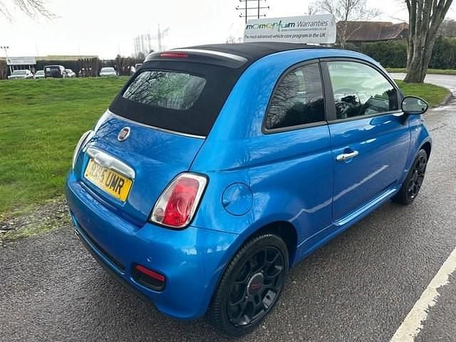Used Fiat 500C S 69 HP (50 kW) 2015 Blue Cabriolet