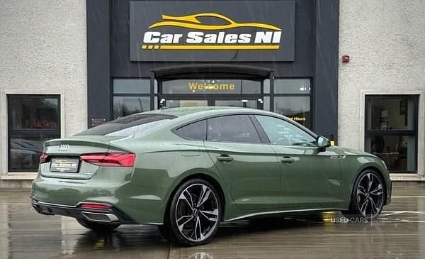 Used Audi A5 Comfort 204 HP (150 kW) 2021 Green Coupe