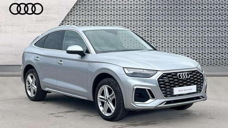 Silver Used 2021 Audi Q5 Sportback S-Line SUV | £28,824 (Fair price) - Image 1/4