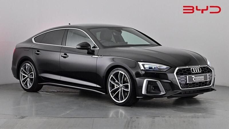 Used Audi A5 Sportback S-Line 204 HP (150 kW) 2023 Mythos black Hatchback