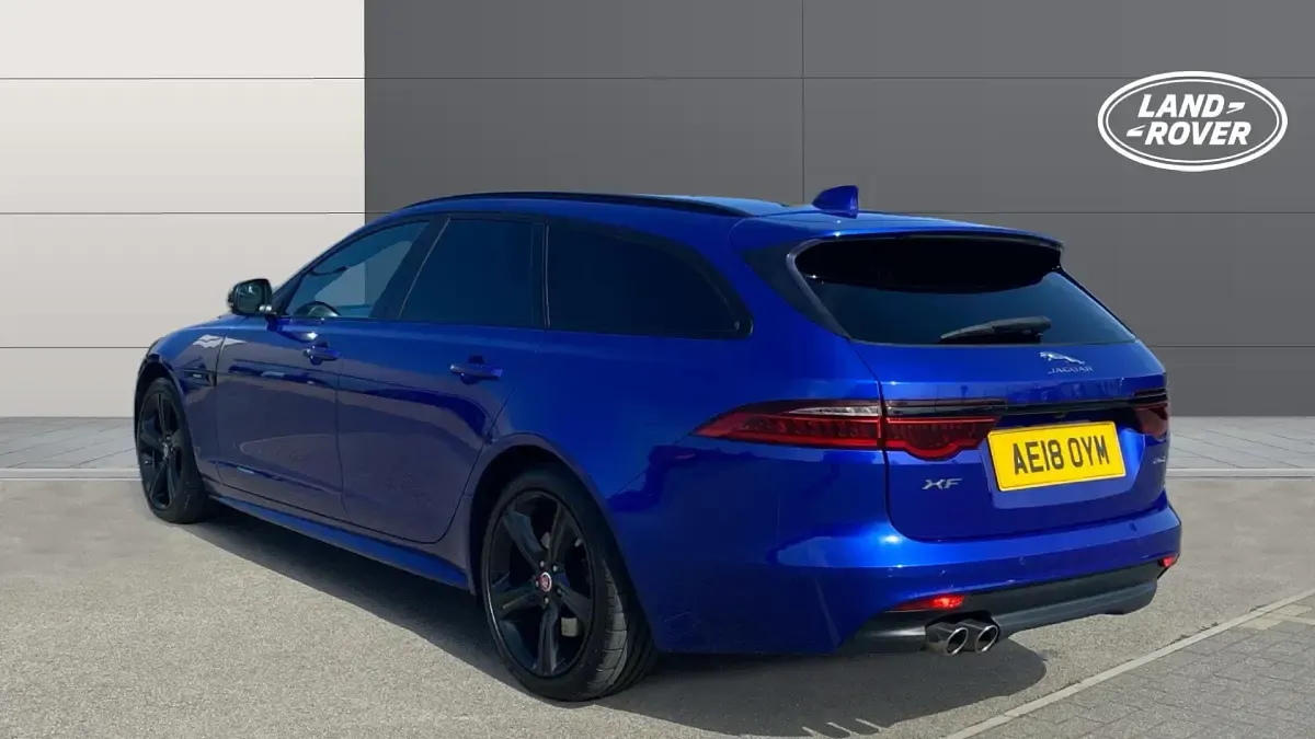 Used Jaguar XF R-Sport 180 HP (132 kW) 2018 Caesium blue Estate