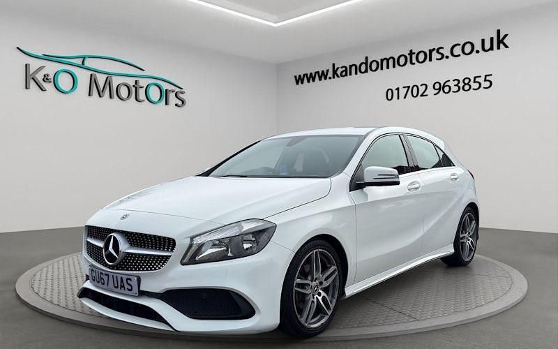 Used Mercedes A180 AMG line 122 HP (89 kW) 2017 White Hatchback