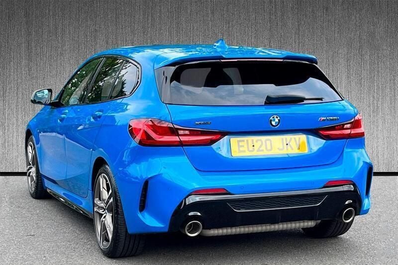 Used BMW M135 Comfort Edition 306 HP (225 kW) 2020 Blue Hatchback