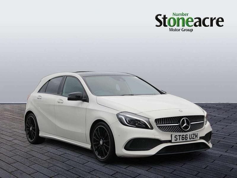 White Used 2017 Mercedes A200 AMG Line Premium Plus Hatchback | £12,495 (Fair price) - Image 1/4