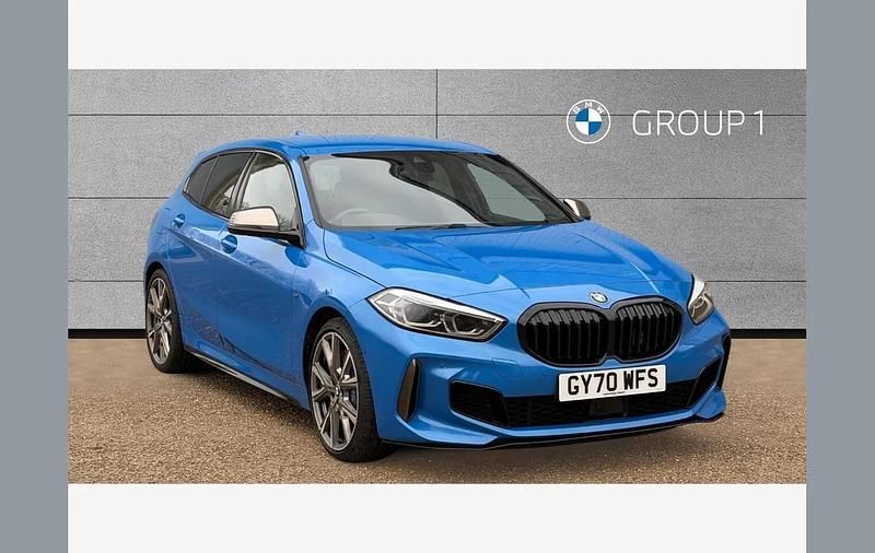 Used BMW M135 Comfort Edition 306 HP (225 kW) 2020 Blue Hatchback