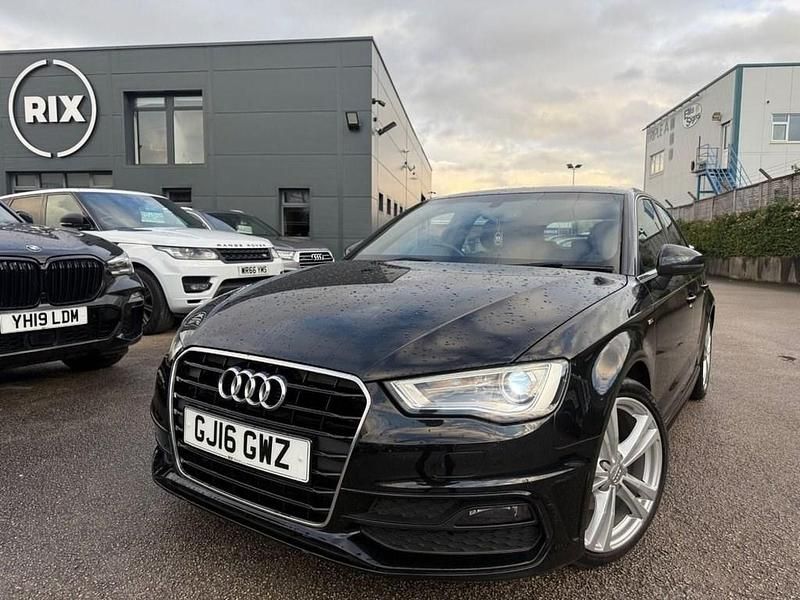 Black Used 2016 Audi A3 Sportback S-Line Hatchback | £10,950 (Fair price) - Image 1/4
