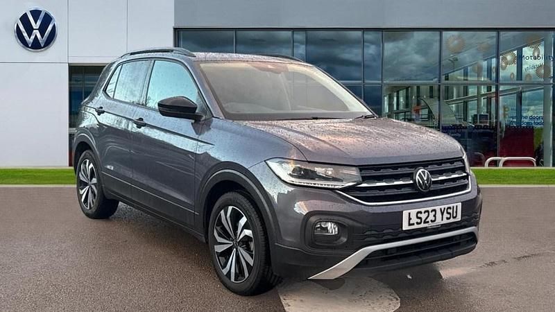 Smokey grey metallic Used 2023 VW T-Cross Black Edition SUV | £17,388 (Fair price) - Image 1/4