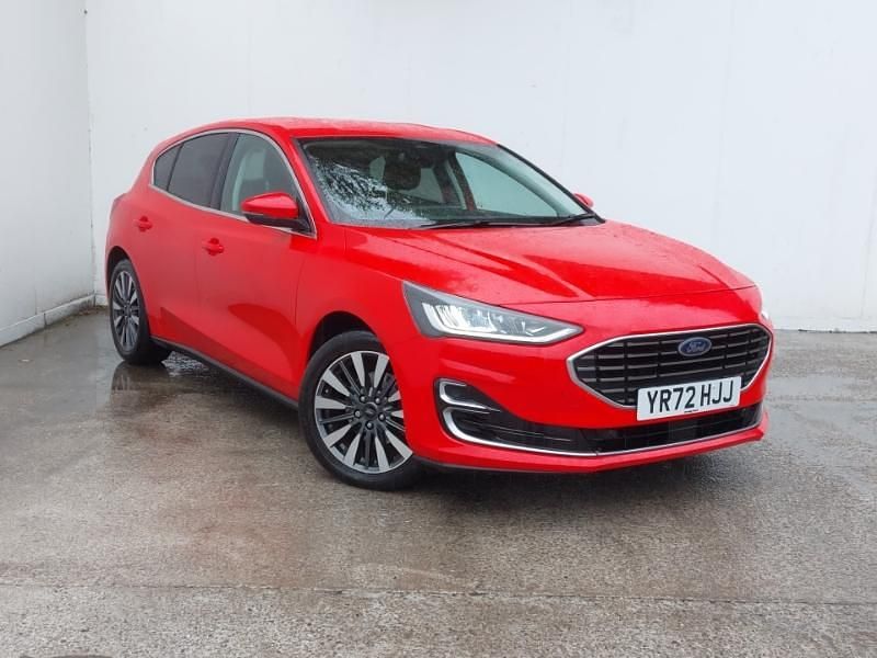 Red Used 2022 Ford Focus Titanium Hatchback | £18,498 (Expensive) - Image 1/4