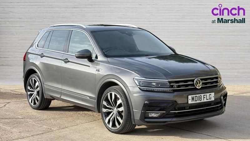 Grey Used 2018 VW Tiguan R-line SUV | £20,670 (Fair price) - Image 1/4