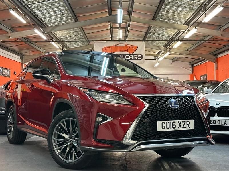 Red Used 2016 Lexus RX450h Sport Line SUV | £18,495 (Fair price) - Image 1/4