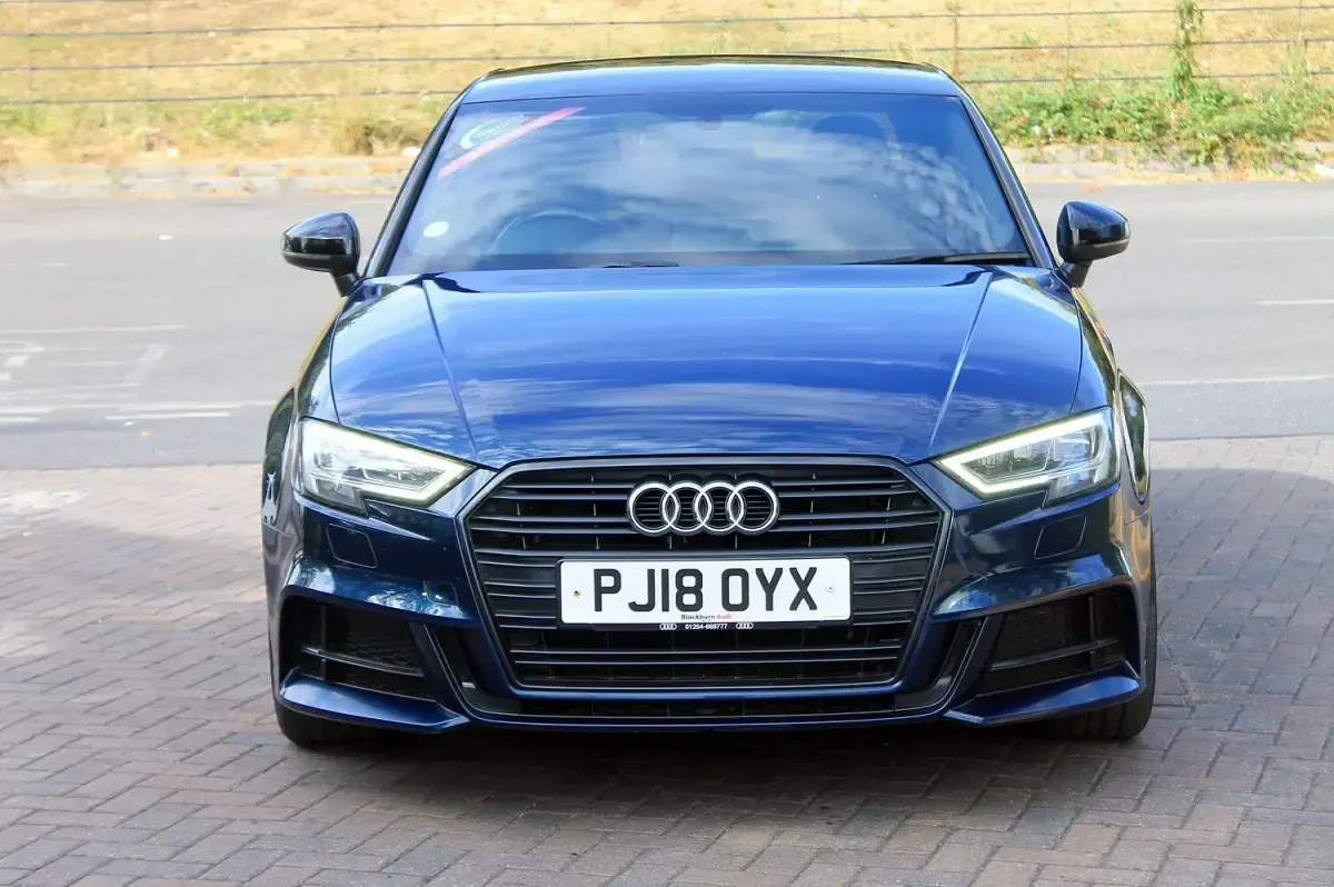 Used Audi A3 Black Edition 150 HP (110 kW) 2018 Blue Sedan