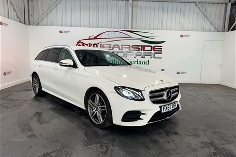 White Used 2017 Mercedes E220 AMG line Estate | £13,999 (Fair price) - Image 1/1
