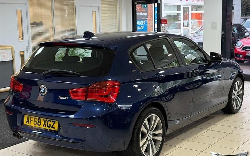 Used BMW 120 Sport Line 184 HP (135 kW) 2018 Blue Hatchback