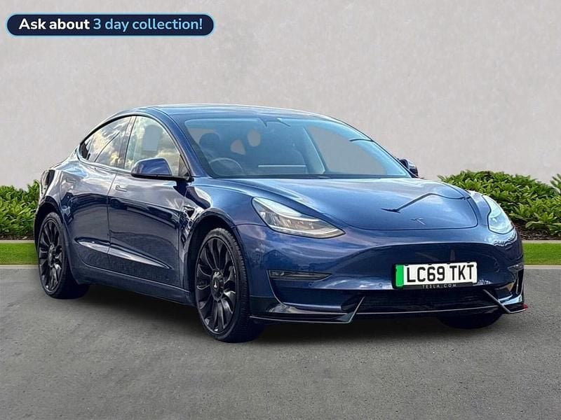 Blue Used 2019 Tesla Model 3 Performance Sedan | £16,499 (Fair price) - Image 1/4