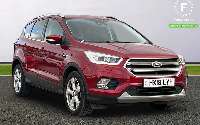 Red Used 2018 Ford Kuga ST-Line X SUV | £10,399 (Fair price) - Image 1/4
