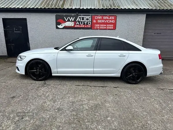 Used Audi A6 Black Edition 190 HP (139 kW) 2014 White Sedan