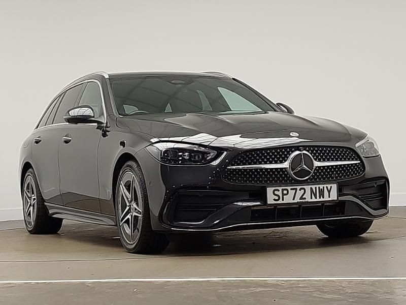 Grey Used 2022 Mercedes C300e AMG Line Premium Plus Estate | £25,698 (A bit pricey) - Image 1/4