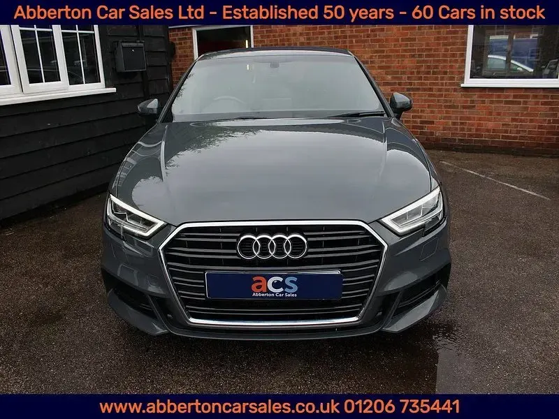 Used Audi A3 S-Line 116 HP (85 kW) 2018 Grey Sedan