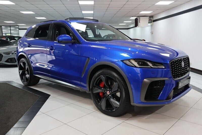 Blue Used 2022 Jaguar F-Pace SVR SUV | £57,949 - Image 1/4