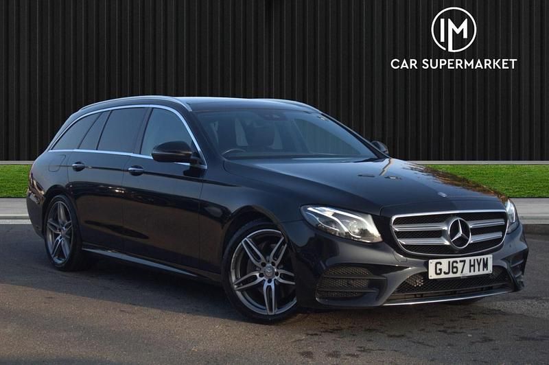 Black Used 2017 Mercedes E220 AMG Line Premium Plus Estate | £16,885 (A bit pricey) - Image 1/4