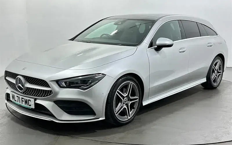 Used Mercedes CLA180 AMG line 136 HP (100 kW) 2021 Silver Coupe