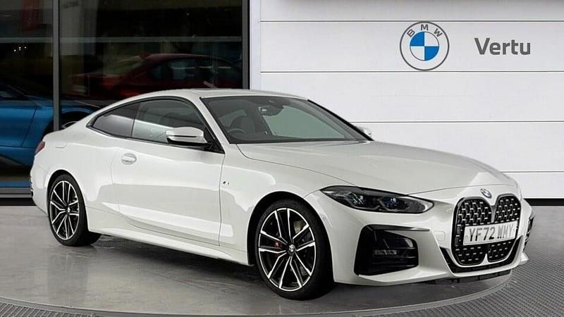 White Used 2022 BMW 420 M Sport Coupe | £28,911 (Good price) - Image 1/3