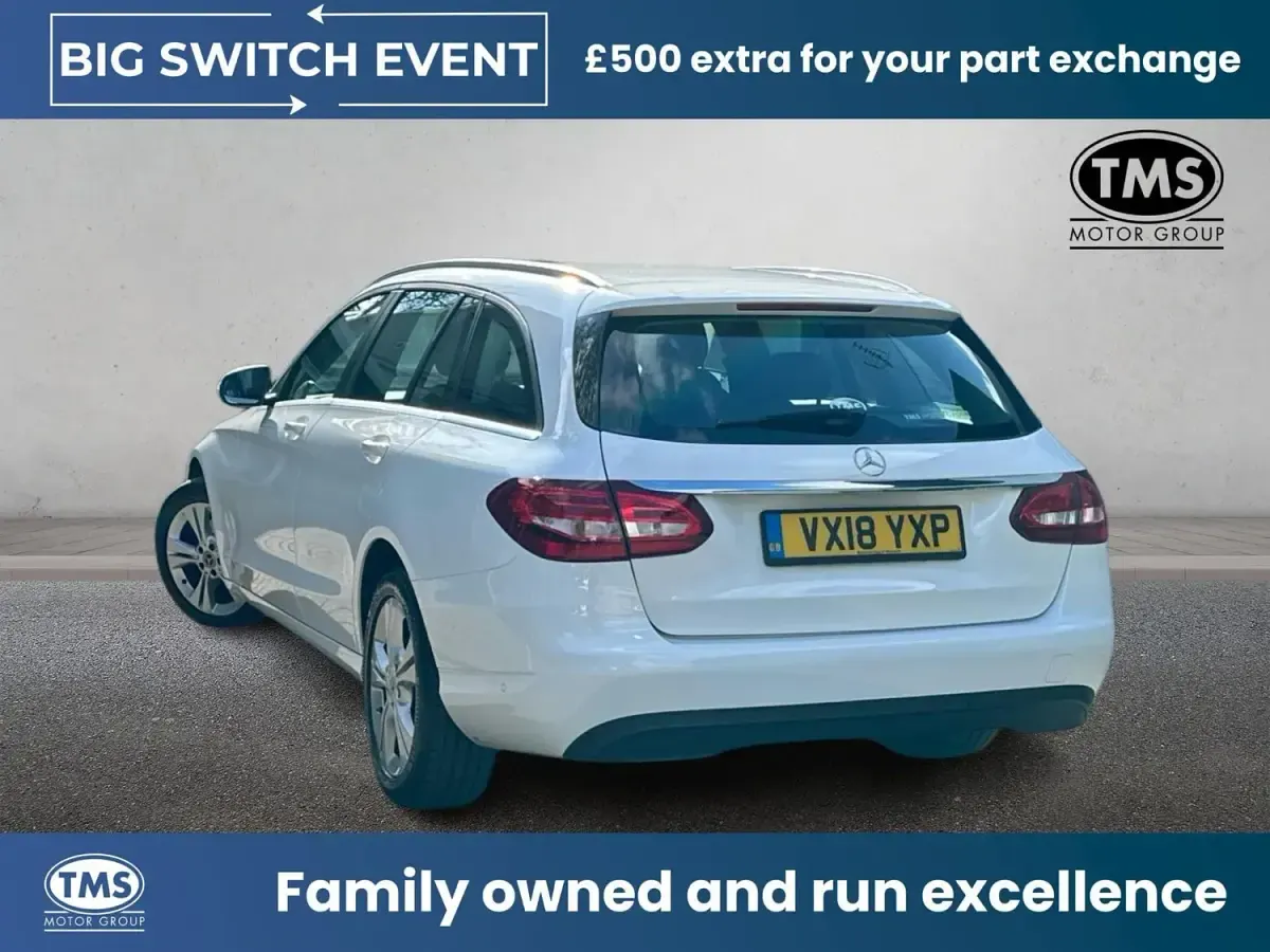 Second-hand Mercedes C200 Executive 184 CP (135 kW) 2018 Alb Break