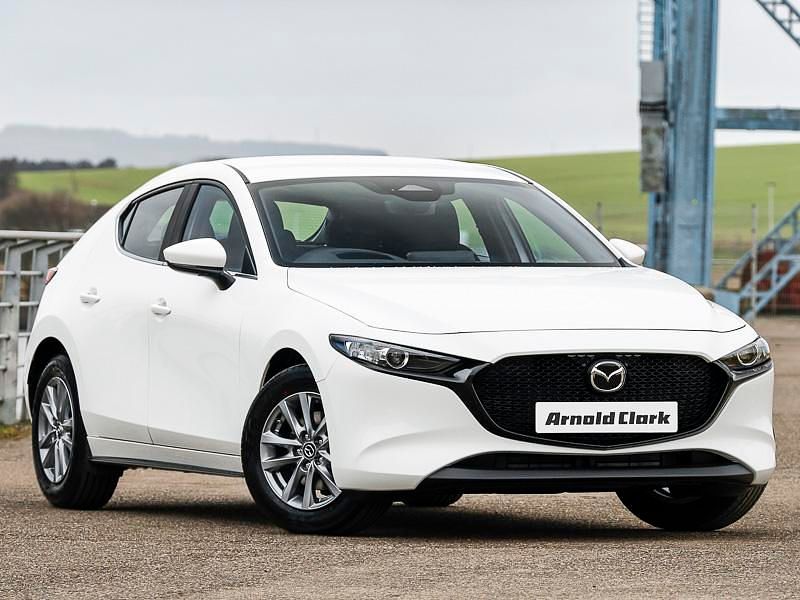White New 2025 Mazda 3 Prime-Line Hatchback | £21,498 (Super price) - Image 1/4