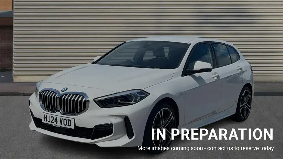 Used BMW 118 M Sport 136 HP (100 kW) 2024 Alpine white Hatchback