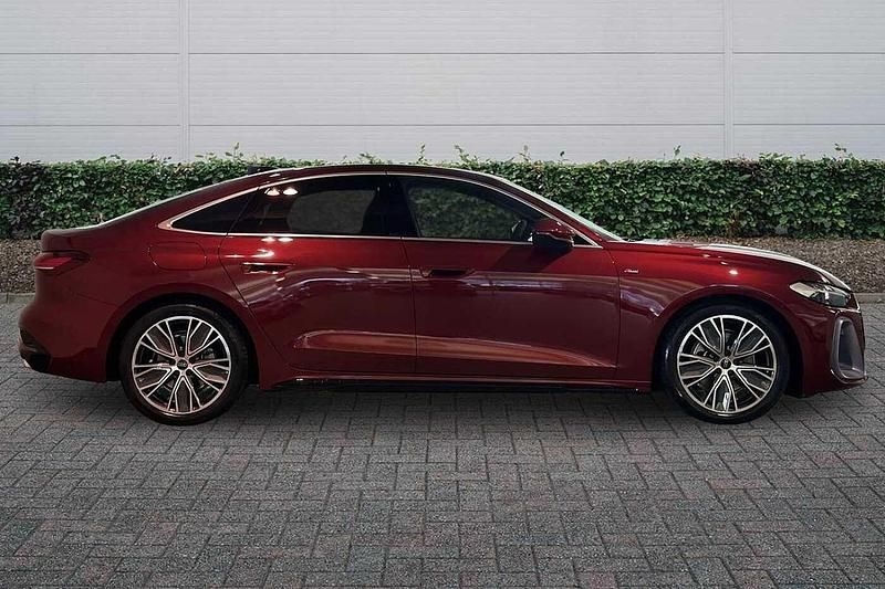 New Audi A5 S-Line 2025 Grenadine red, metallic Sedan