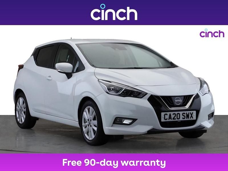 White Used 2020 Nissan Micra Acenta Hatchback | £10,299 (Fair price) - Image 1/3