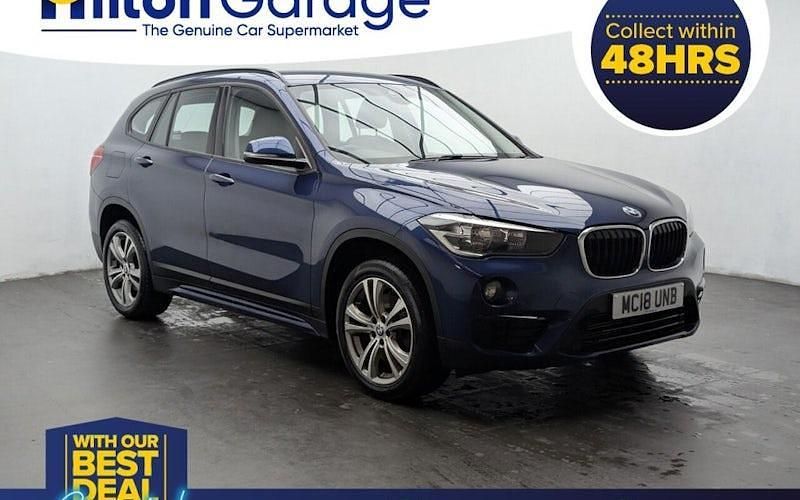 Used BMW X1 Sport Line 192 HP (141 kW) 2018 Blue SUV