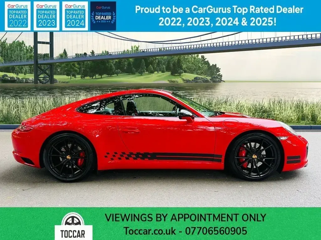 Used Porsche 911S 414 HP (304 kW) 2017 Red Coupe