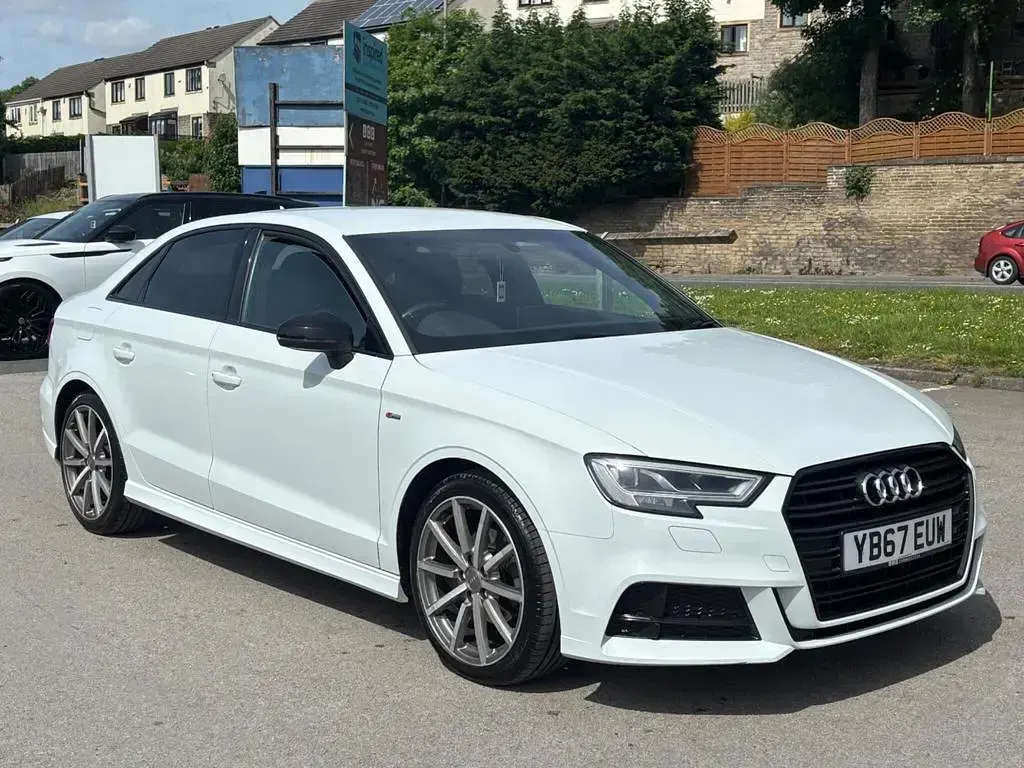 Used Audi A3 Black Edition 150 HP (110 kW) 2017 White Sedan