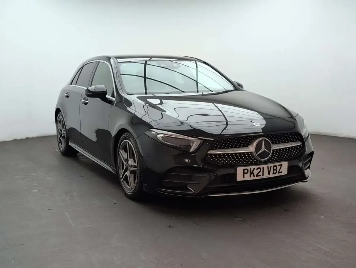 Used Mercedes A180 AMG Line Premium Plus 136 HP (100 kW) 2021 Black Hatchback