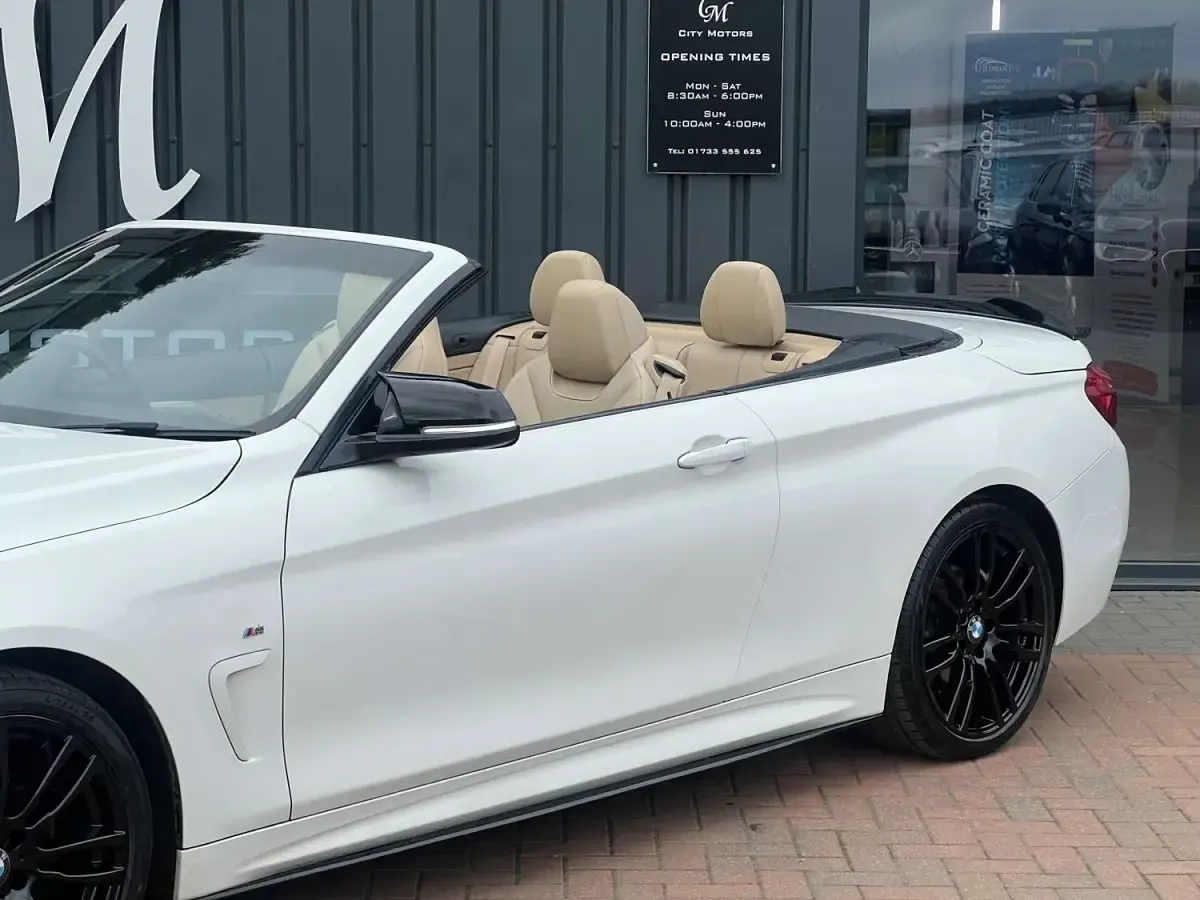 Begagnad BMW 420 M Sport 2014 Vit Cab