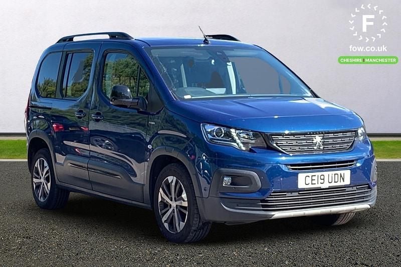 Blue Used 2019 Peugeot Rifter GT-line MPV | £16,199 (Good price) - Image 1/3
