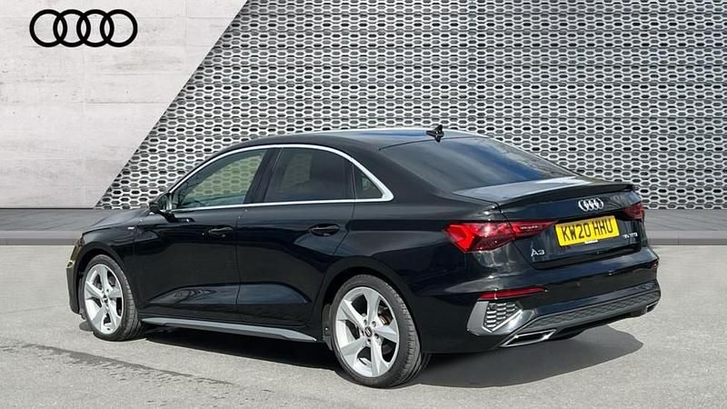 Used Audi A3 S-Line 150 HP (110 kW) 2020 Black Sedan
