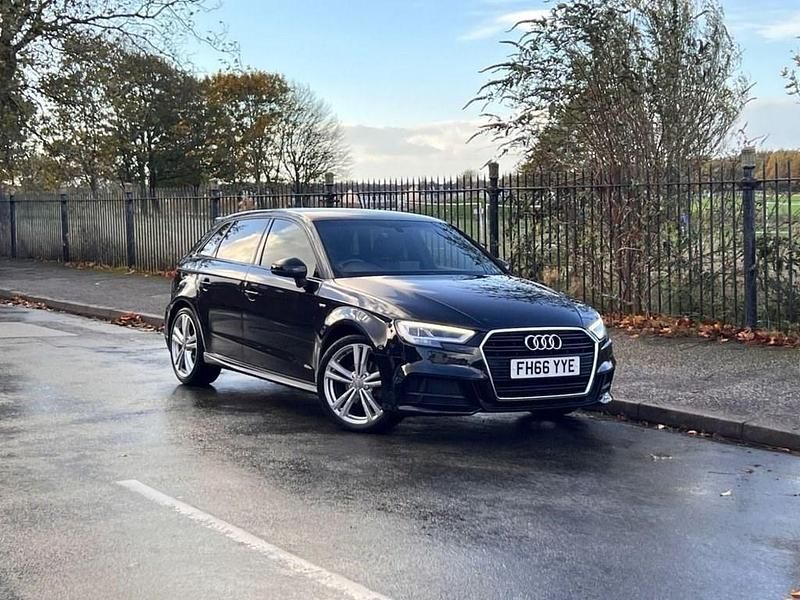 Used Audi A3 Sportback S-Line 110 HP (80 kW) 2016 Black Hatchback