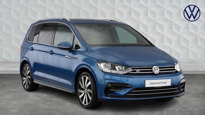 Used VW Touran R-line 150 HP (110 kW) 2020 Blue MPV