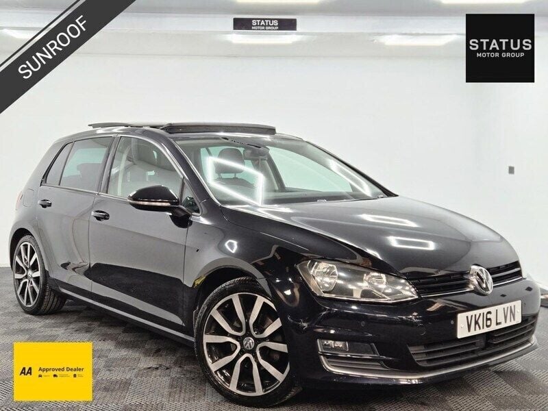 Black Used 2016 VW Golf VII GT Hatchback | £9,595 (Good price) - Image 1/4