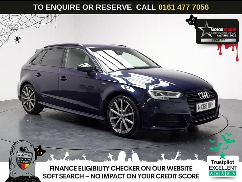 Blue Used 2018 Audi A3 Sportback Black Edition Hatchback | £11,990 (Fair price) - Image 1/3